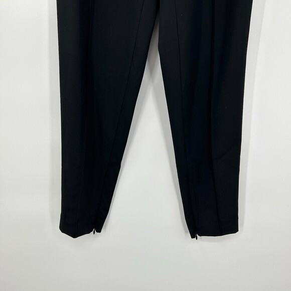 EVERLANE Black 100% Wool Ankle Zip Pull On Elastic Waist Trouser Pants Size 0 - Picture 4 of 7